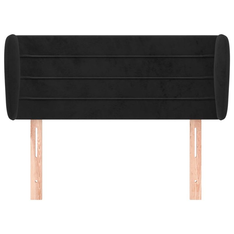 Testiera-ad-Orecchio-Nera-183x23x78-88-cm-in-Velluto