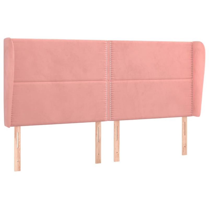 Testiera-ad-Orecchio-Rosa-183x23x118-128-cm-in-Velluto