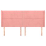 Testiera-ad-Orecchio-Rosa-183x23x118-128-cm-in-Velluto