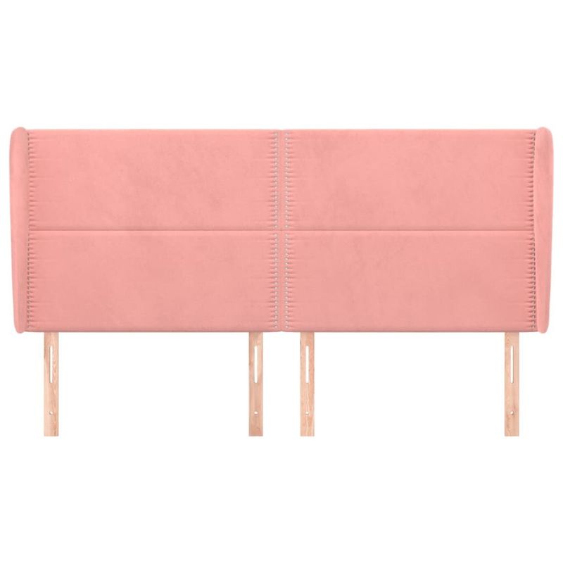Testiera-ad-Orecchio-Rosa-183x23x118-128-cm-in-Velluto