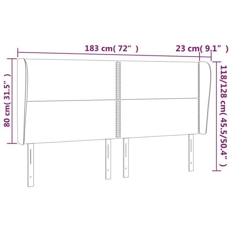 Testiera-ad-Orecchio-Rosa-183x23x118-128-cm-in-Velluto