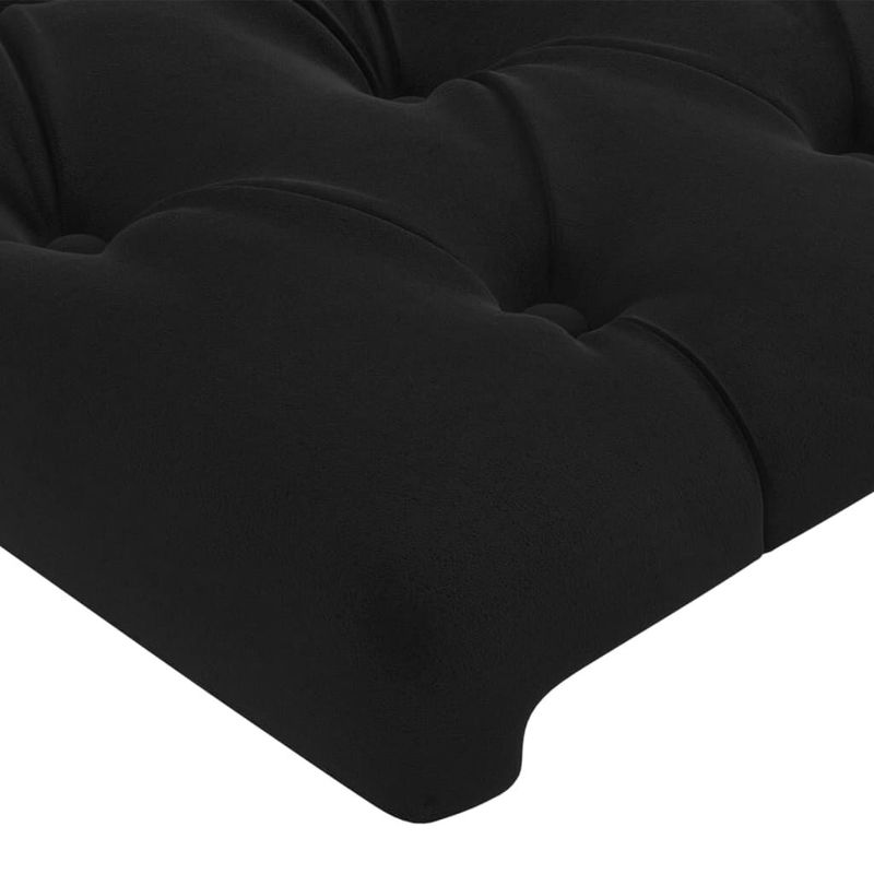 vidaXL-Testiera-ad-Orecchio-Nera-103x23x78-88-cm-in-Velluto