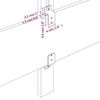 vidaXL-Testiera-ad-Orecchio-Nera-103x23x78-88-cm-in-Velluto