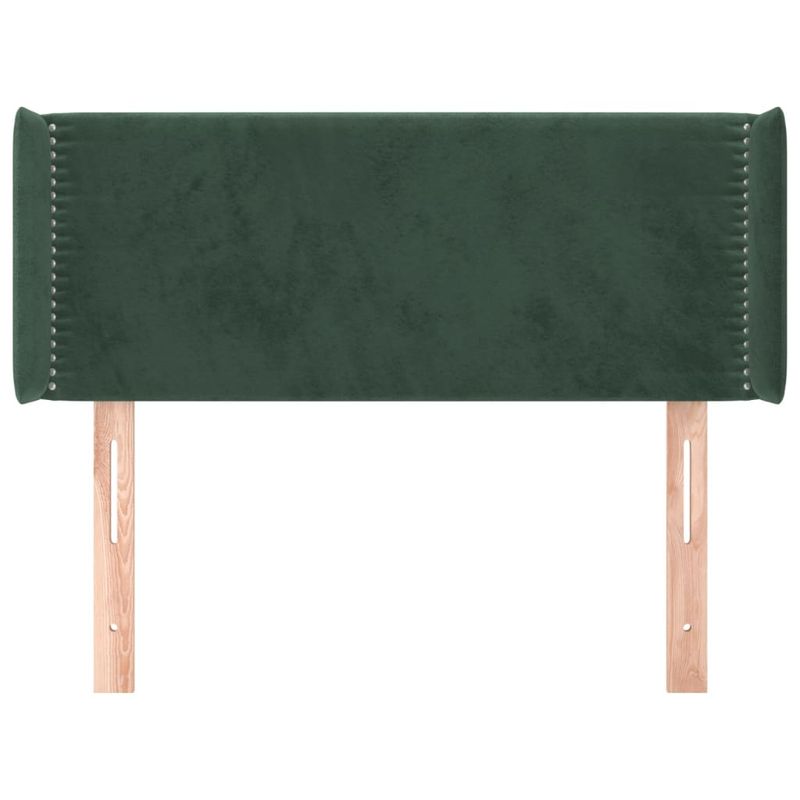 vidaXL-Testiera-ad-Orecchio-Verde-Scuro-103x16x78-88-cm-in-Velluto