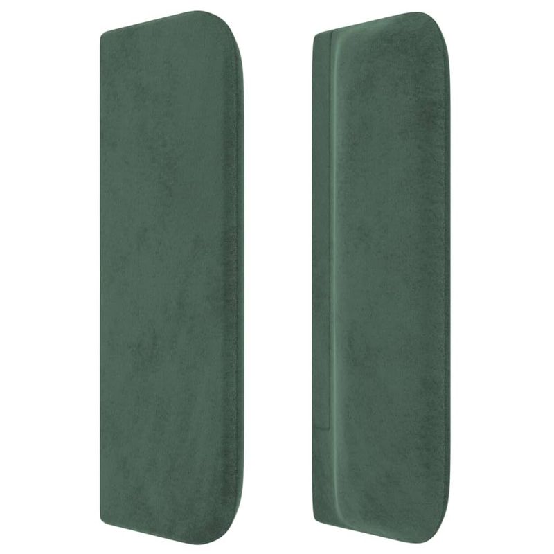vidaXL-Testiera-ad-Orecchio-Verde-Scuro-103x16x78-88-cm-in-Velluto