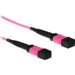 ACT 3 meter Multimode 50/125 OM4 polarity A fiber patch cable with MTP female connectors
