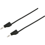 VOLTCRAFT Messleitung [Stecker 4 mm - Stecker 4 mm] 0.25 m Schwarz MSB-300 (MSB-300-0.25-SW)