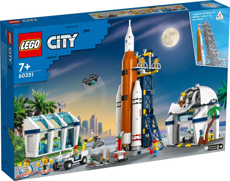 LEGO-City-60351-Centro-Spaziale-Giocattoli-Creativi-per-Bambini-di-7--Anni-Base-NASA-con-6-Minifigure-di-Astronauti