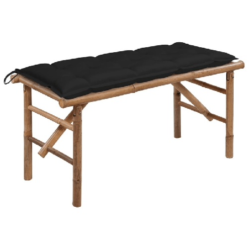 vidaXL-Panca-da-Giardino-Pieghevole-con-Cuscino-118-cm-in-Bambu