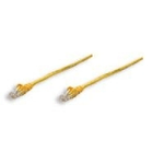 Intellinet - Patch-Kabel - RJ-45 (M) bis RJ-45 (M) - 7.5 m - UTP - CAT 5e - geformt, ohne Haken - Gelb