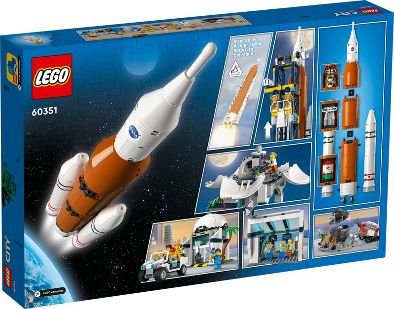 LEGO-City-60351-Centro-Spaziale-Giocattoli-Creativi-per-Bambini-di-7--Anni-Base-NASA-con-6-Minifigure-di-Astronauti