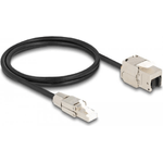 Delock Cavo RJ45 plug-in da assemblare al modulo Keystone Jack RJ45 Cat.6A 1 m