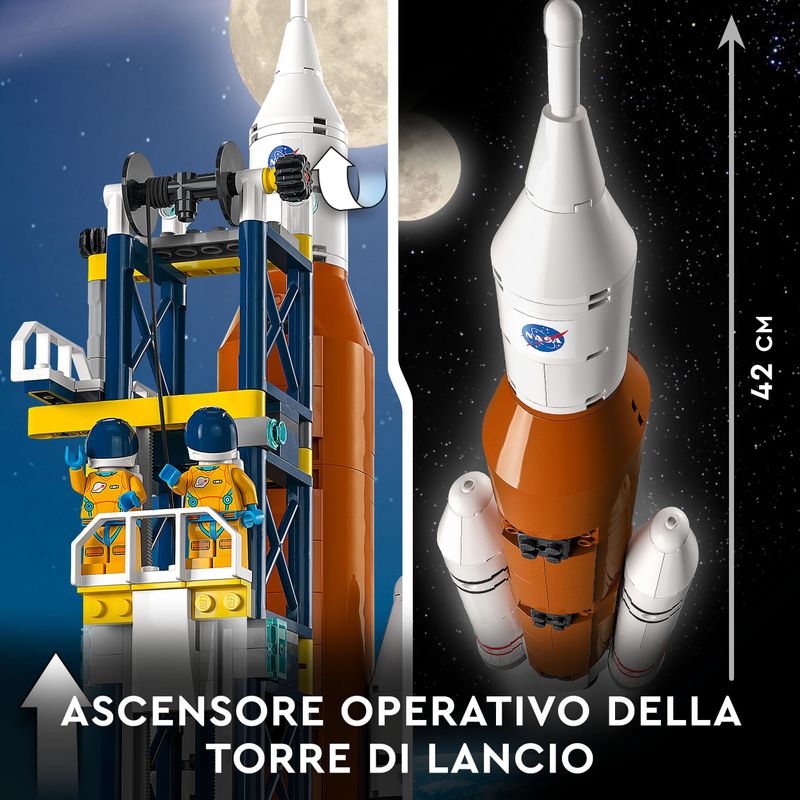 LEGO-City-60351-Centro-Spaziale-Giocattoli-Creativi-per-Bambini-di-7--Anni-Base-NASA-con-6-Minifigure-di-Astronauti