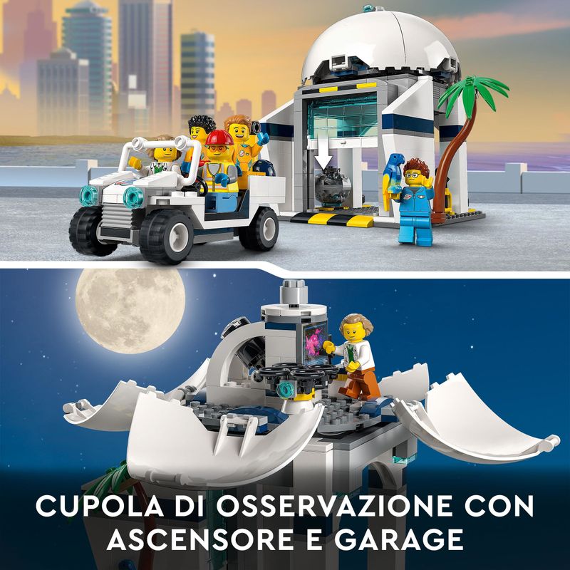 LEGO-City-60351-Centro-Spaziale-Giocattoli-Creativi-per-Bambini-di-7--Anni-Base-NASA-con-6-Minifigure-di-Astronauti