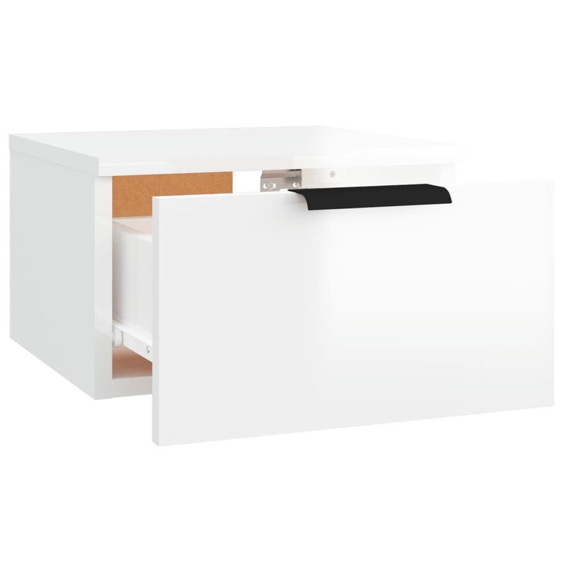 Comodino-a-Muro-Bianco-Lucido-34x30x20-cm