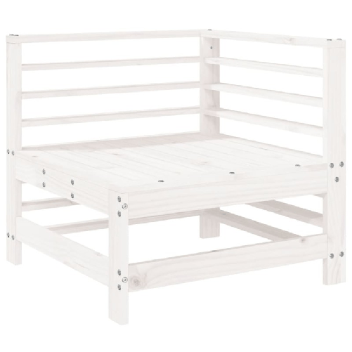 vidaXL-Divano-Angolare-da-Giardino-Bianco-in-Legno-Massello-di-Pino