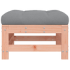 vidaXL-Poggiapiedi-da-Giardino-con-Cuscino-Legno-Massello-di-Douglas