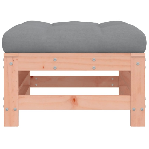 vidaXL-Poggiapiedi-da-Giardino-con-Cuscino-Legno-Massello-di-Douglas