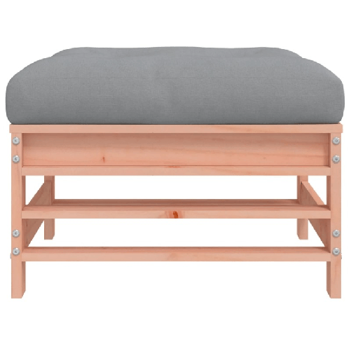 vidaXL-Poggiapiedi-da-Giardino-con-Cuscino-Legno-Massello-di-Douglas