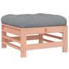 vidaXL-Poggiapiedi-da-Giardino-con-Cuscino-Legno-Massello-di-Douglas