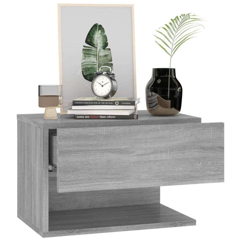 Comodini-a-Muro-2-pz-Grigio-Sonoma