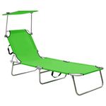 VidaXL 310325 sedia da esterno Salone Seduta imbottita Acciaio, Poliestere Verde