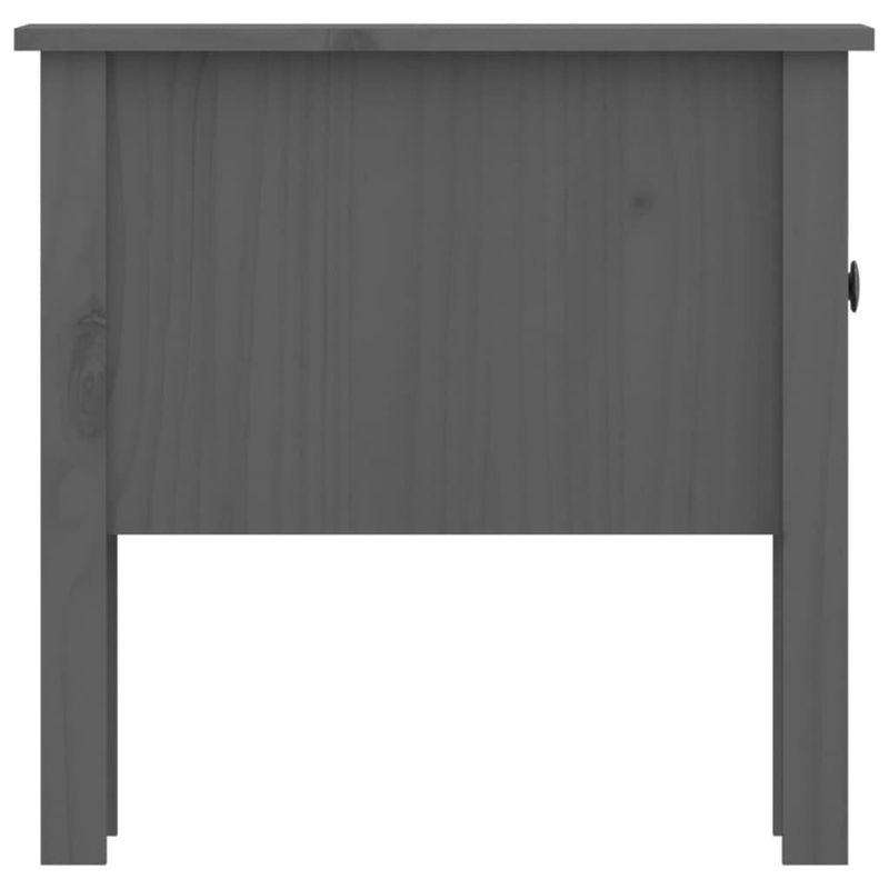 Tavolini-2-pz-Grigi-50x50x49-cm-Legno-Massello-di-Pino