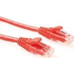 ACT Red 10 meter U/UTP CAT6 patch cable component level with RJ45 connectors