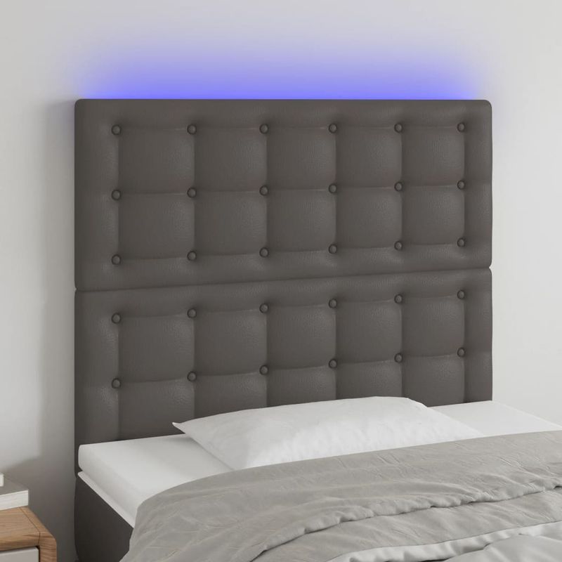 Testiera-a-LED-Grigio-144x5x78-88-cm-in-Similpelle