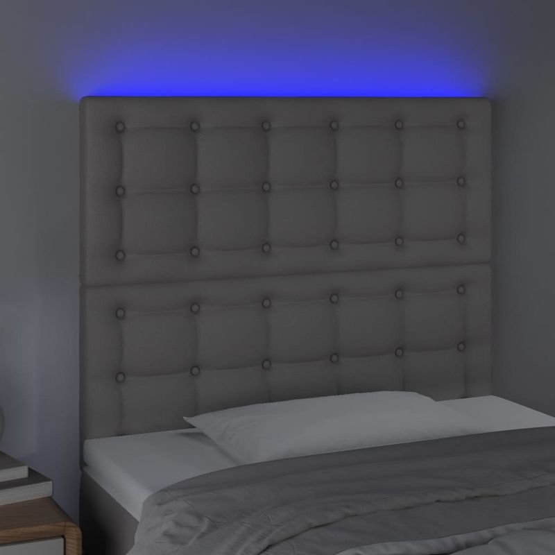 Testiera-a-LED-Grigio-144x5x78-88-cm-in-Similpelle