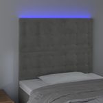 Testiera-a-LED-Grigio-Chiaro-180x5x78-88-cm-in-Velluto