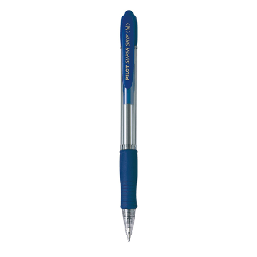 PENNA-SFERA-SCATTO-SUPER-GRIP-BLU-MEDIO-1.0mm-PILOT