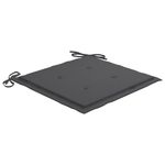 vidaXL-Sedie-da-Giardino-con-Cuscini-Antracite-4-pz-Massello-di-Teak