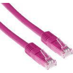 ACT UTP Cat6 Patch 1.5m cavo di rete Rosa 1,5 m