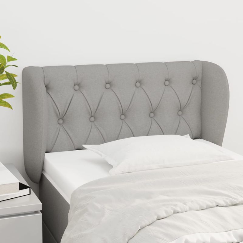 Testiera-ad-Orecchio-Grigio-Chiaro-147x23x118-128-cm-in-Tessuto