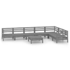 vidaXL-Set-Salotto-da-Giardino-8-pz-in-Legno-Massello-di-Pino-Grigio