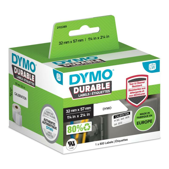 DYMO-Durable-Bianco-Etichetta-per-stampante-autoadesiva--Dymo-2112289-LW-Durable-medium-multi-purpose-57mm-x-32mm-Black-