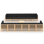 vidaXL-Set-Salotto-Giardino-13pz-Cuscini-Antracite-Legno-Massello-Pino