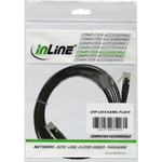 InLine Cavo patch piatto da 3 m, U/UTP, Cat.6 - nero