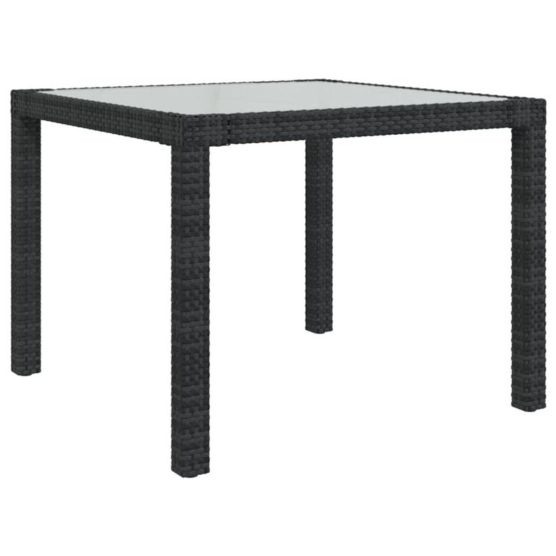 vidaXL-Set-Mobili-da-Giardino-3-pz-con-Cuscini-in-Polyrattan-Nero