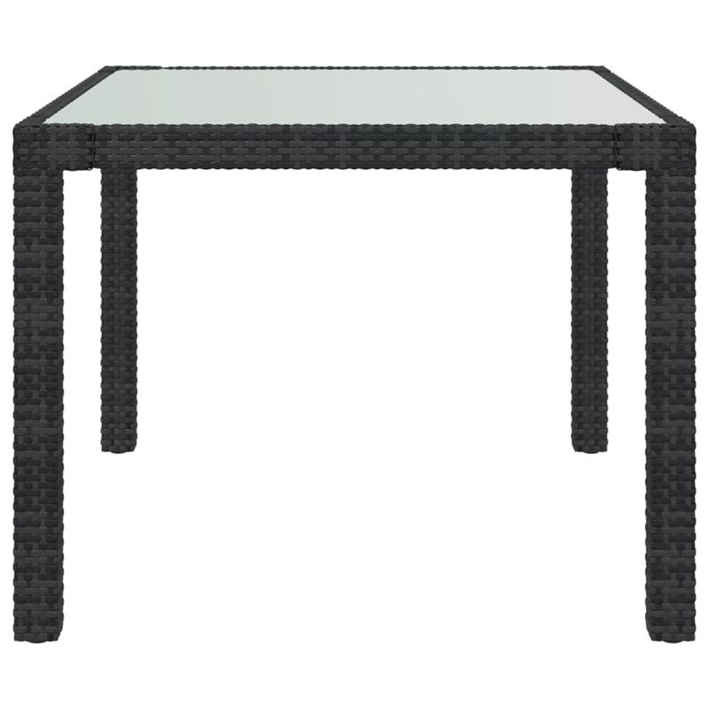 vidaXL-Set-Mobili-da-Giardino-3-pz-con-Cuscini-in-Polyrattan-Nero