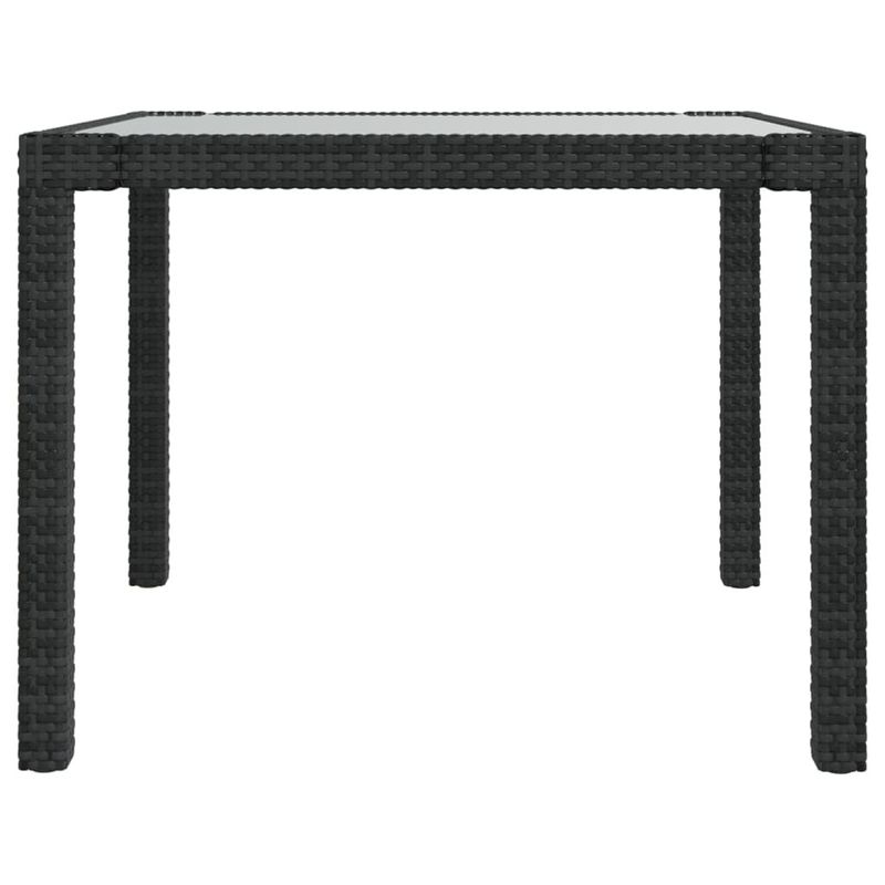 vidaXL-Set-Mobili-da-Giardino-3-pz-con-Cuscini-in-Polyrattan-Nero