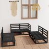 Set-Divani-da-Giardino-6-pz-Nero-in-Legno-Massello-di-Pino