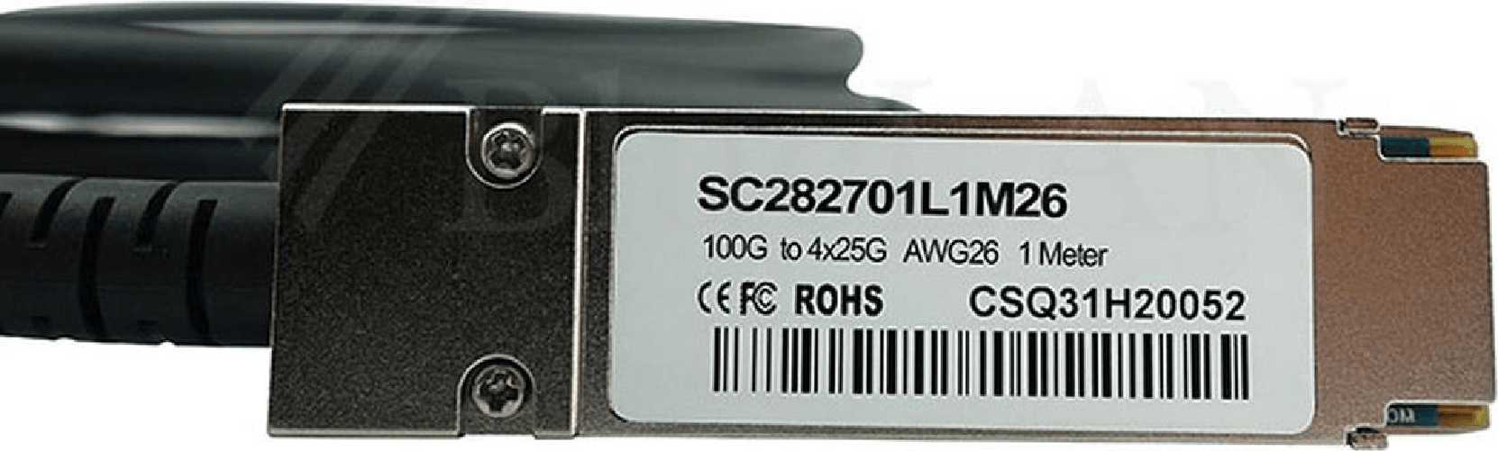 Blueoptics Q28-4S28-DAC-3M-PS-B-BL Cavo Infiniband QSFP28 4 X SFP28 Black (Q28-4S28-DAC-3M-PS-BL)