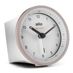 Braun BC07 Sveglia al quarzo Rosa, Bianco