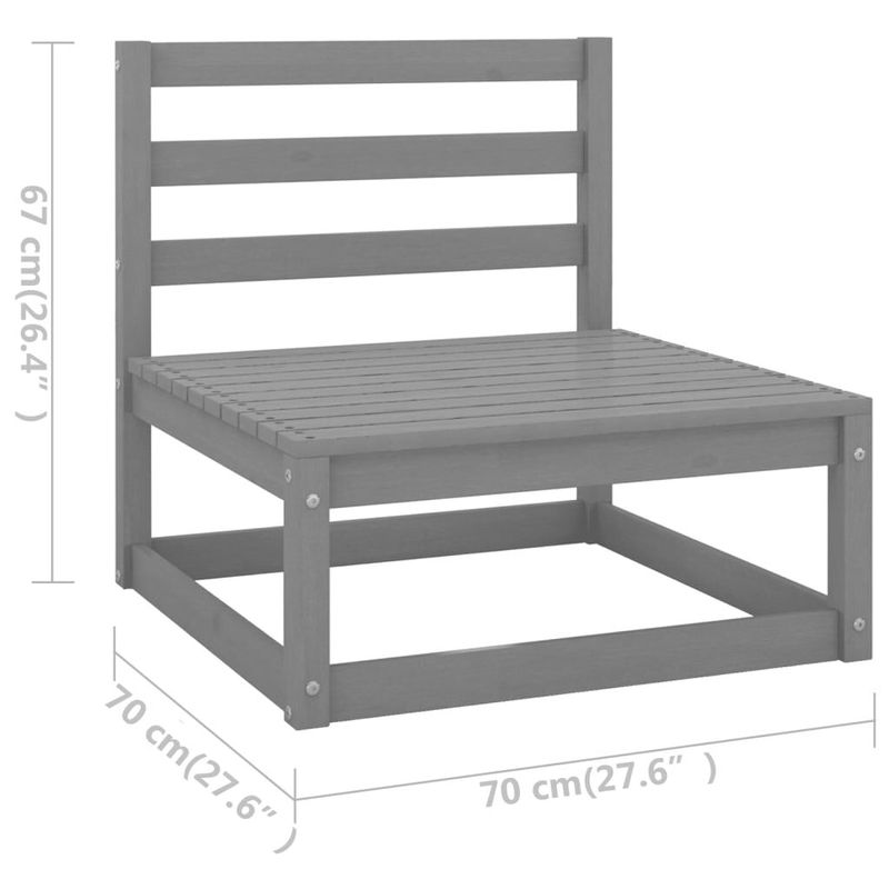 vidaXL-Set-Divani-da-Giardino-7-pz-con-Cuscini-Legno-Massello-di-Pino