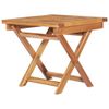 vidaXL-Lettino-Prendisole-con-Tavolo-e-Cuscino-in-Massello-di-Teak