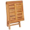 vidaXL-Lettino-Prendisole-con-Tavolo-e-Cuscino-in-Massello-di-Teak