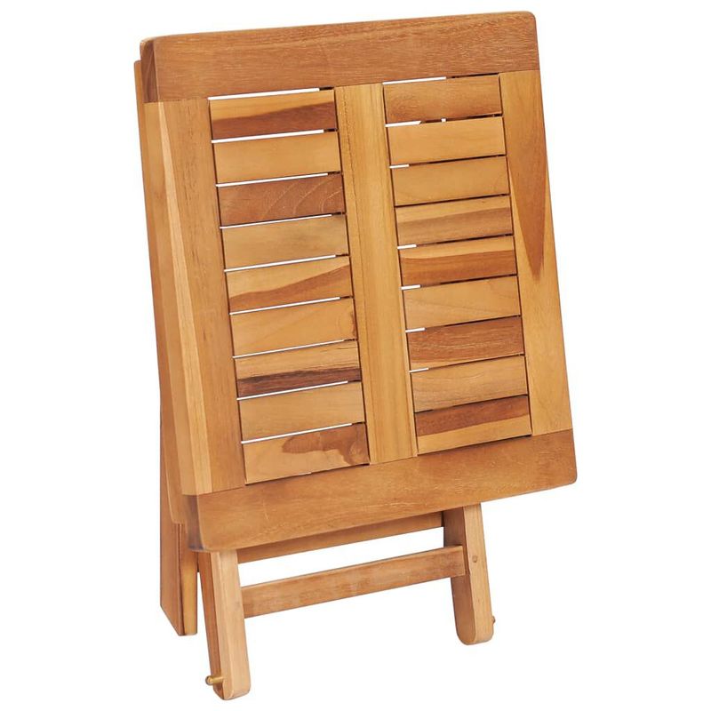vidaXL-Lettino-Prendisole-con-Tavolo-e-Cuscino-in-Massello-di-Teak