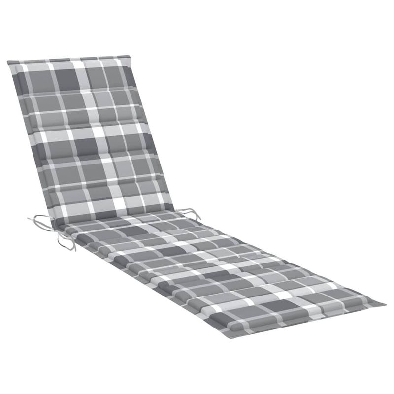 vidaXL-Lettino-Prendisole-con-Tavolo-e-Cuscino-in-Massello-di-Teak